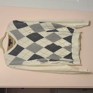 Men's Tommy Hilfiger large argyle sweater